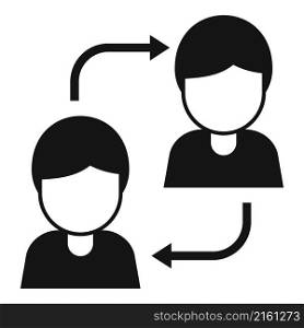 Worker comparison icon simple vector. Compare business. People equal. Worker comparison icon simple vector. Compare business