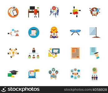 Workflow icon set. Can be used for topics like teamwork, business, marketing, management