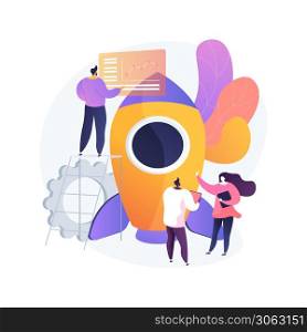 Workflow process abstract concept vector illustration. Design and automation, boost office productivity, business process, cloud-based project management platform software abstract metaphor.. Workflow process abstract concept vector illustration.