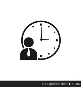 Working hours icon design template vector isolated illustration. Working hours icon design template vector isolated