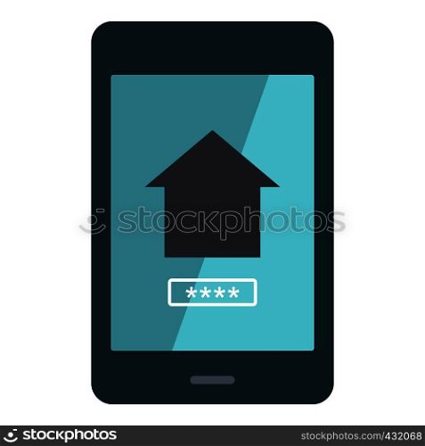 Working phone icon flat isolated on white background vector illustration. Working phone icon isolated