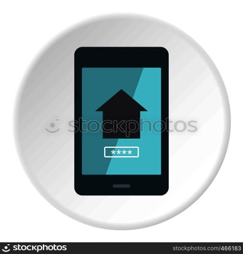 Working phone icon in flat circle isolated on white background vector illustration for web. Working phone icon circle