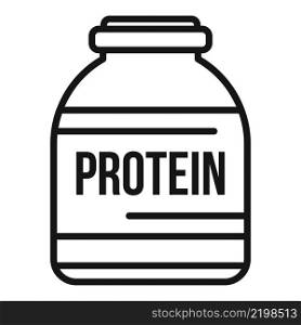 Workout protein icon outline vector. Sport nutrition. Gym food. Workout protein icon outline vector. Sport nutrition