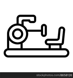 Workout seat icon outline vector. Gym equipment. Fitness training. Workout seat icon outline vector. Gym equipment