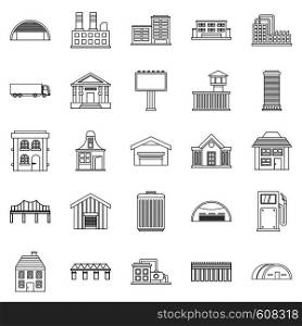 Workpeople icons set. Outline set of 25 workpeople vector icons for web isolated on white background. Workpeople icons set, outline style