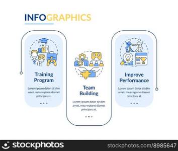 Workplace and gamification rectangle infographic template. Corporate. Data visualization with 3 steps. Editable timeline info chart. Workflow layout with line icons. Lato-Bold, Regular fonts used. Workplace and gamification rectangle infographic template