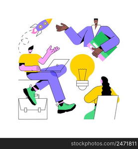 Workplace culture abstract concept vector illustration. Shared values, belief systems, attitude at work, company team, corporate culture, high performance, employee health abstract metaphor.. Workplace culture abstract concept vector illustration.