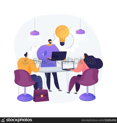 Workplace culture abstract concept vector illustration. Shared values, belief systems, attitude at work, company team, corporate culture, high performance, employee health abstract metaphor.. Workplace culture abstract concept vector illustration.