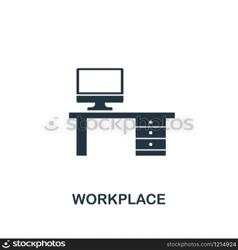 Workplace icon. Creative element design from productivity icons collection. Pixel perfect Workplace icon for web design, apps, software, print usage.. Workplace icon. Creative element design from productivity icons collection. Pixel perfect Workplace icon for web design, apps, software, print usage