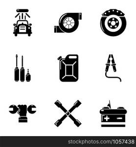 Workroom icons set. Simple set of 9 workroom vector icons for web isolated on white background. Workroom icons set, simple style