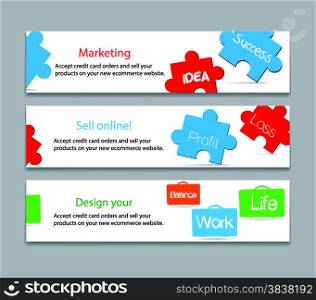 works and success life on keyboard banner