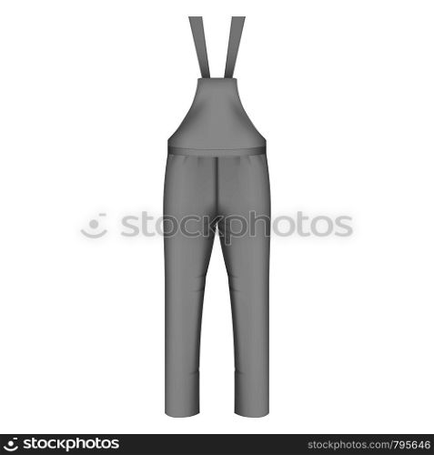 Workwear pants icon. Realistic illustration of workwear pants vector icon for web design. Workwear pants icon, realistic style