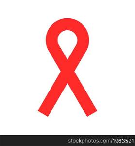 World AIDS Day. 1 december. Red ribbon. Vector illustration