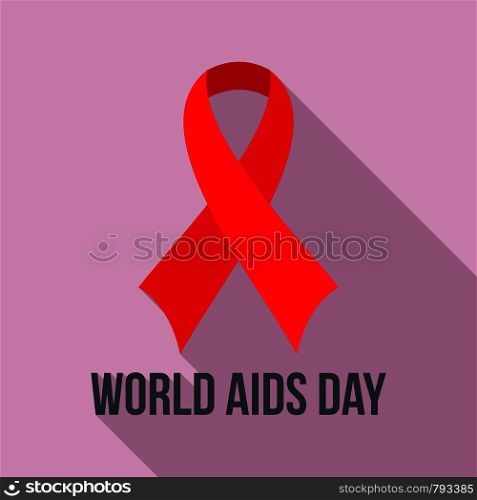 World aids day charity logo set. Flat set of world aids day charity vector logo for web design. World aids day charity logo set, flat style
