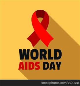 World aids day disease logo set. Flat set of world aids day disease vector logo for web design. World aids day disease logo set, flat style