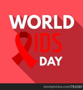 World aids day illness logo set. Flat set of world aids day illness vector logo for web design. World aids day illness logo set, flat style