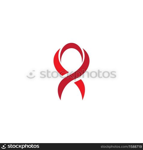 World aids day logo images illustration design