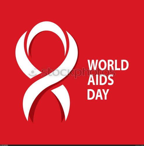 World aids day logo images illustration design