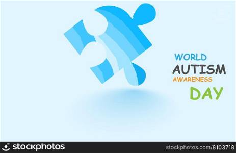 World autism awareness day april 2 Royalty Free Vector Image