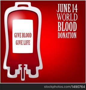 World blood donation day.vector