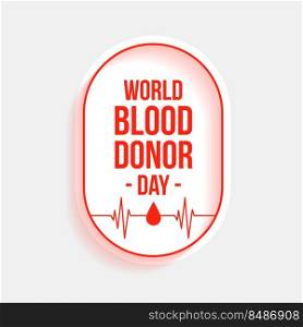 world blood donor day awareness poster design