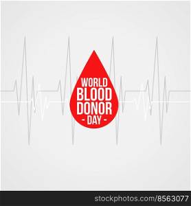 world blood donor day concept background design