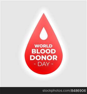 world blood donor day creative poster design
