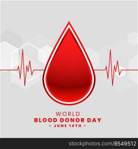 world blood donor day poster design