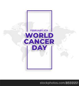 world cancer day february 4th event poster design