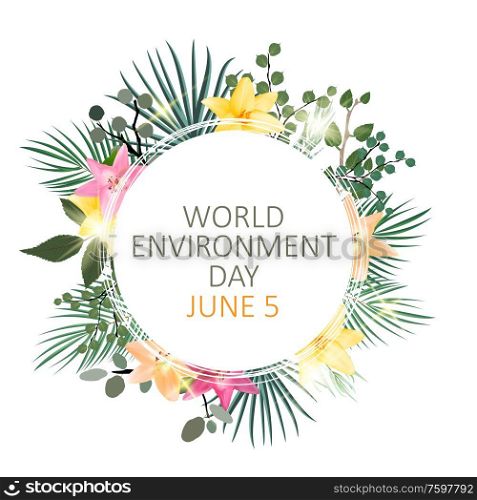 World environment day concept background. Vector Illustration EPS10. World environment day concept background. Vector Illustration