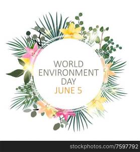 World environment day concept background. Vector Illustration EPS10. World environment day concept background. Vector Illustration