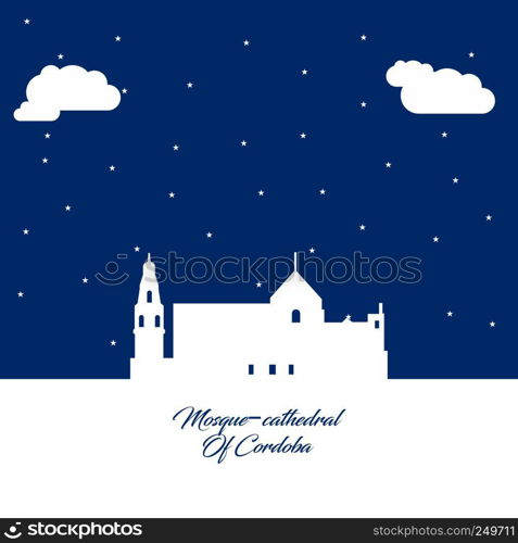 World Famous landmarks and monuments design with blue background vector