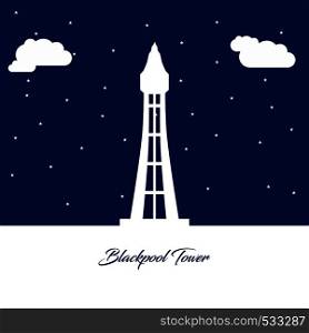 World Famous landmarks design with blue background vector