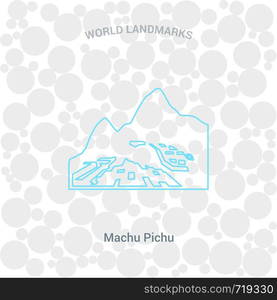 World Famous landmarks design with creative background vector