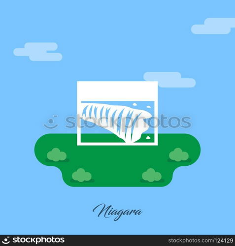 World Famous monuments and landmarks design with light blue background vector