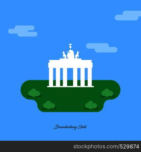 World Famous monuments and landmarks design with light blue background vector