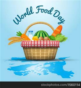 World food day illustration concept