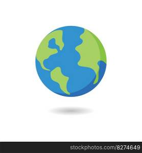 World Globe ball illustration logo icon vector template