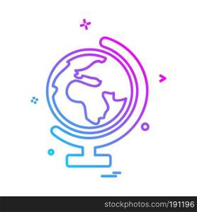 World globe icon design vector 