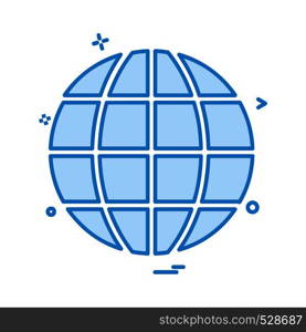 World globe icon design vector