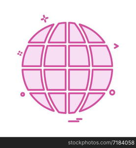 World globe icon design vector