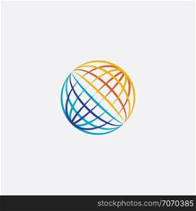 world globe icon symbol vector design element