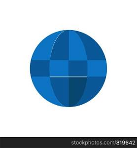 World, Globe, Internet, Security Flat Color Icon. Vector icon banner Template