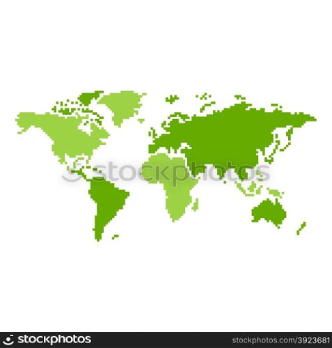 world globe map theme vector art graphic illustration. world globe map