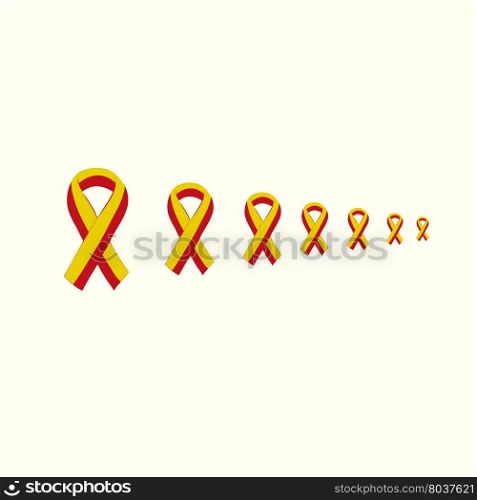 World Hepatitis Day 28 July yellow red ribbon.. World Hepatitis Day 28 July yellow red ribbon. Vector illustration world day against hepatitis.