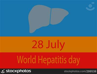 World Hepatitis day liver health care treatment awareness banner vector illustration