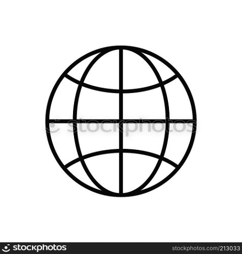 World line icon on a white background. Vector illustration