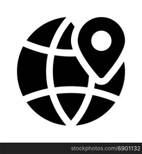 world location, icon on isolated background