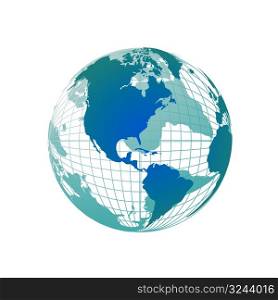 World map, 3D globe