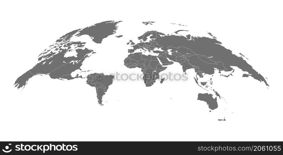 World map. 3D globe world map. Vector Illustration